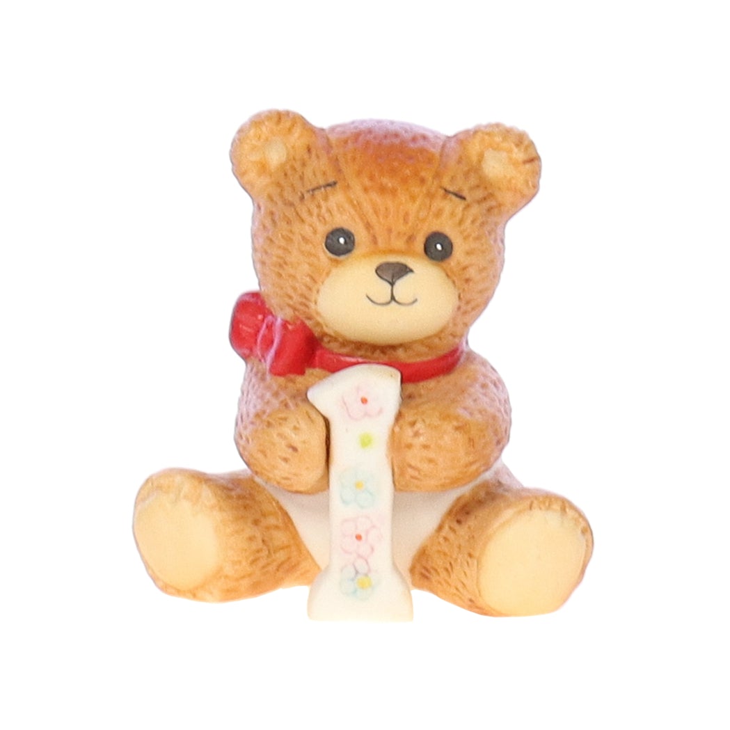 Lucy and Me Vintage 1982 Porcelain Figurine 1 Year Birthday Bear