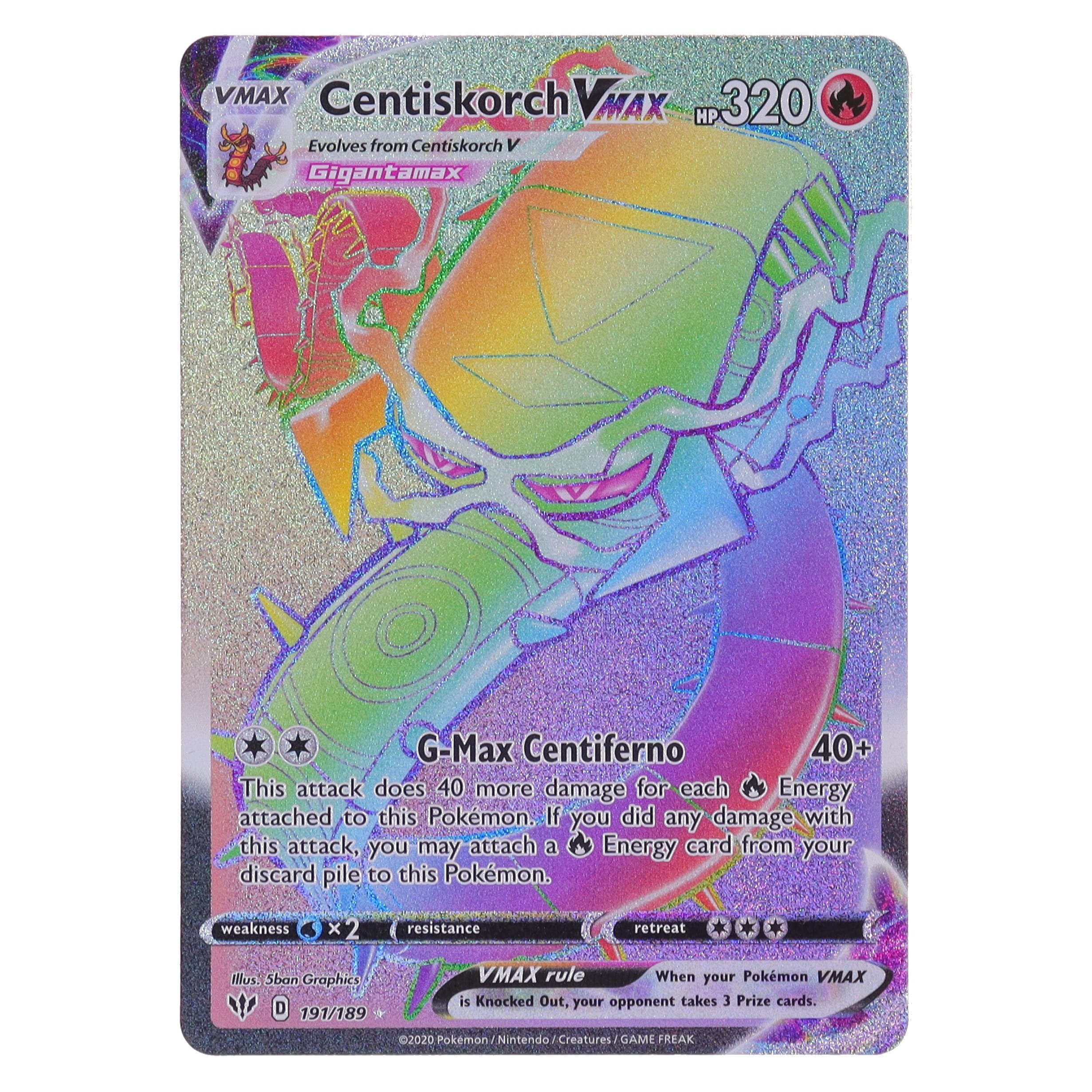 Centiskorch VMAX | (Full Art Secret Rare : Darkness Ablaze #191) AKC Emporium Centiskorch VMAX | (Full Art Secret Rare : Darkness Ablaze #191) AKC Emporium