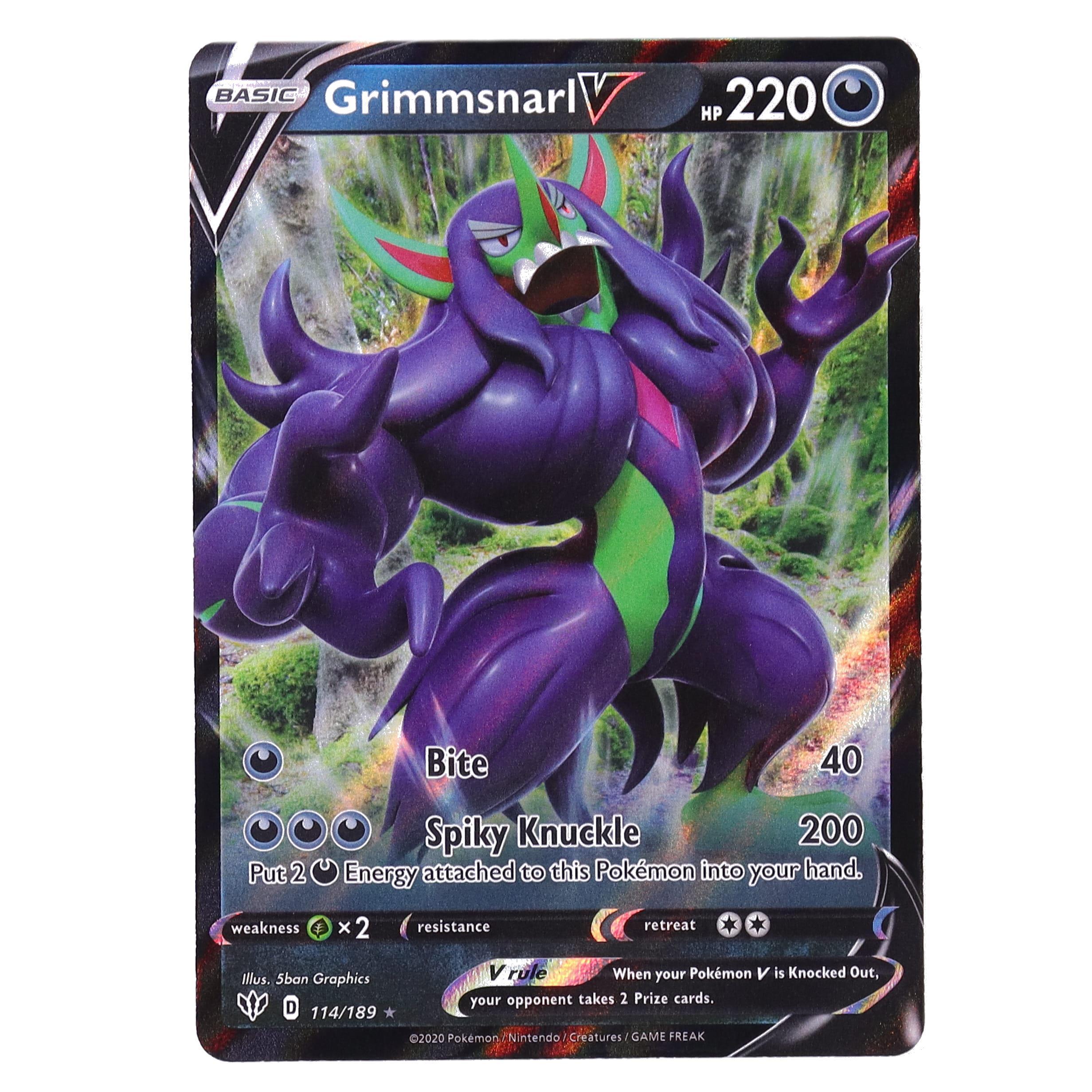 Pokemon Darkness Ablaze Ultra Rare Holo Grimmsnarl V #114 Pokemon Darkness Ablaze Ultra Rare Holo Grimmsnarl V #114