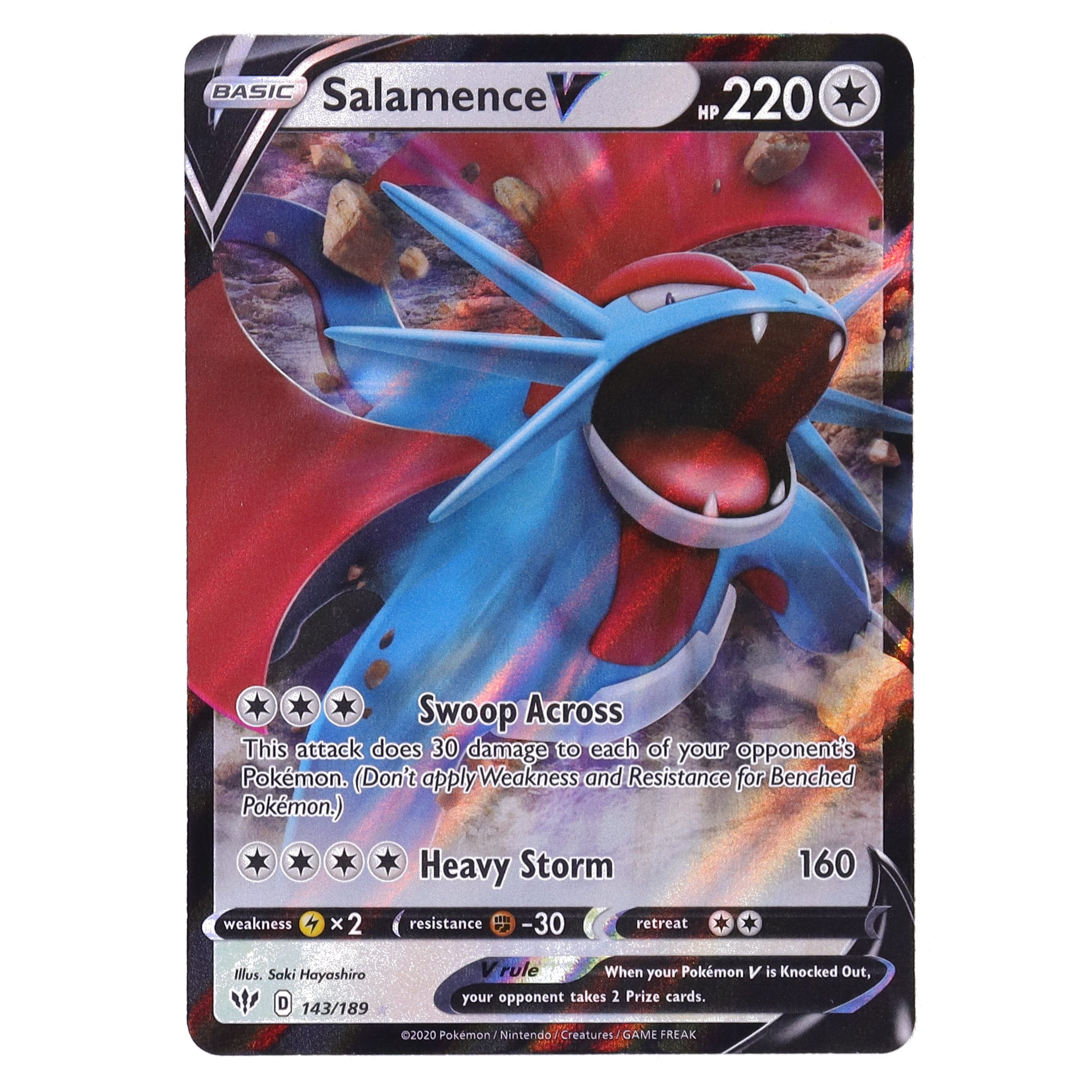 Salamence V | (Ultra Rare : Darkness Ablaze #143) – AKC Emporium