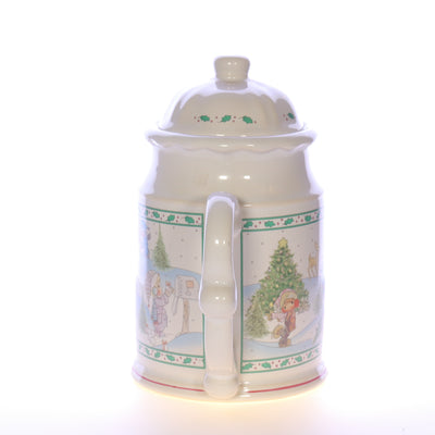Precious Moments Vintage Porcelain Christmas Teapot 1994 7"