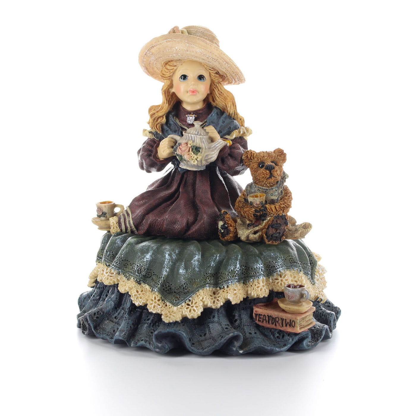 Boyds Bears Figurine Yesterdays Child Vintage Dollstone Tea For Two Style 272001