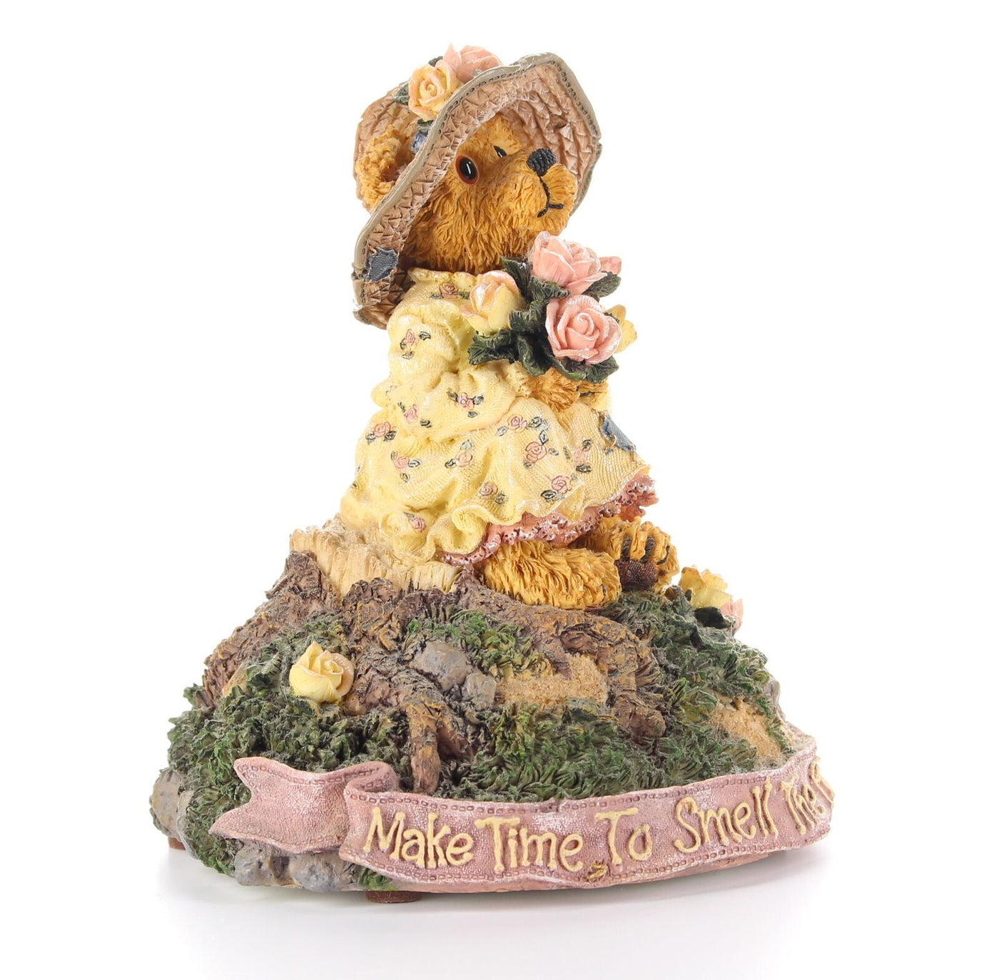 Boyds Bears Bearstone Figurine Summer Music Box Miss Stopawhyle Making Time