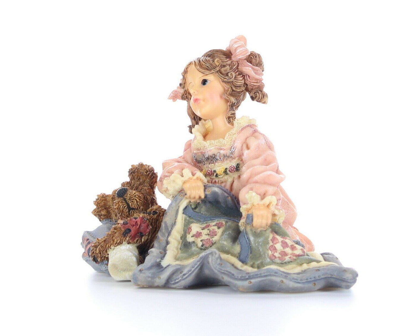 Boyds Bears & Friends Dollstone Figurine Cheryl w/ Ashlie Nighty Night #3544 Box