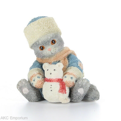 Calico Kittens Figurine Russian Blue Blue Without You Enesco Style 129615 No Box