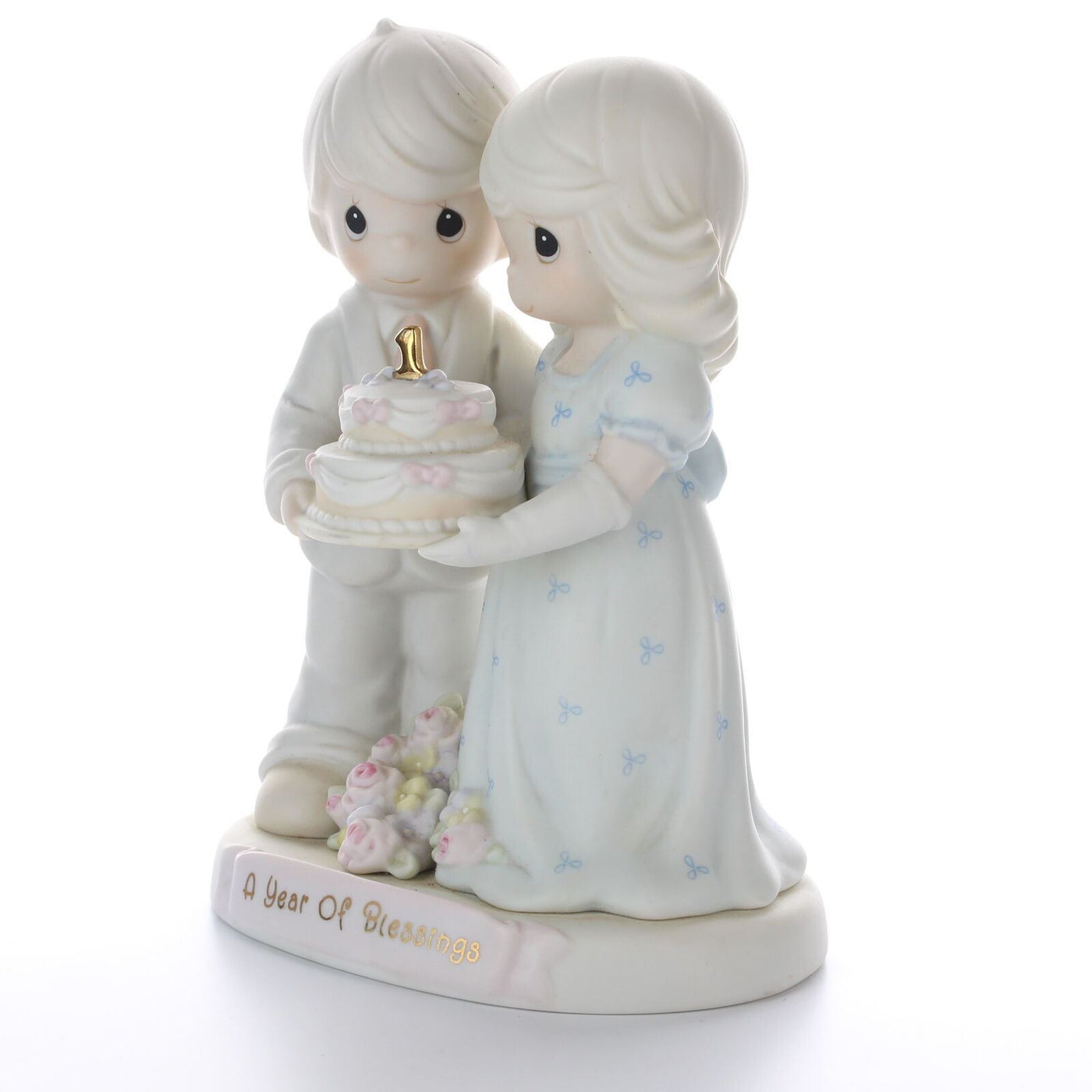 Precious Moments Vintage Porcelain Figurine Enesco 1995 Year Of Blessings 163783
