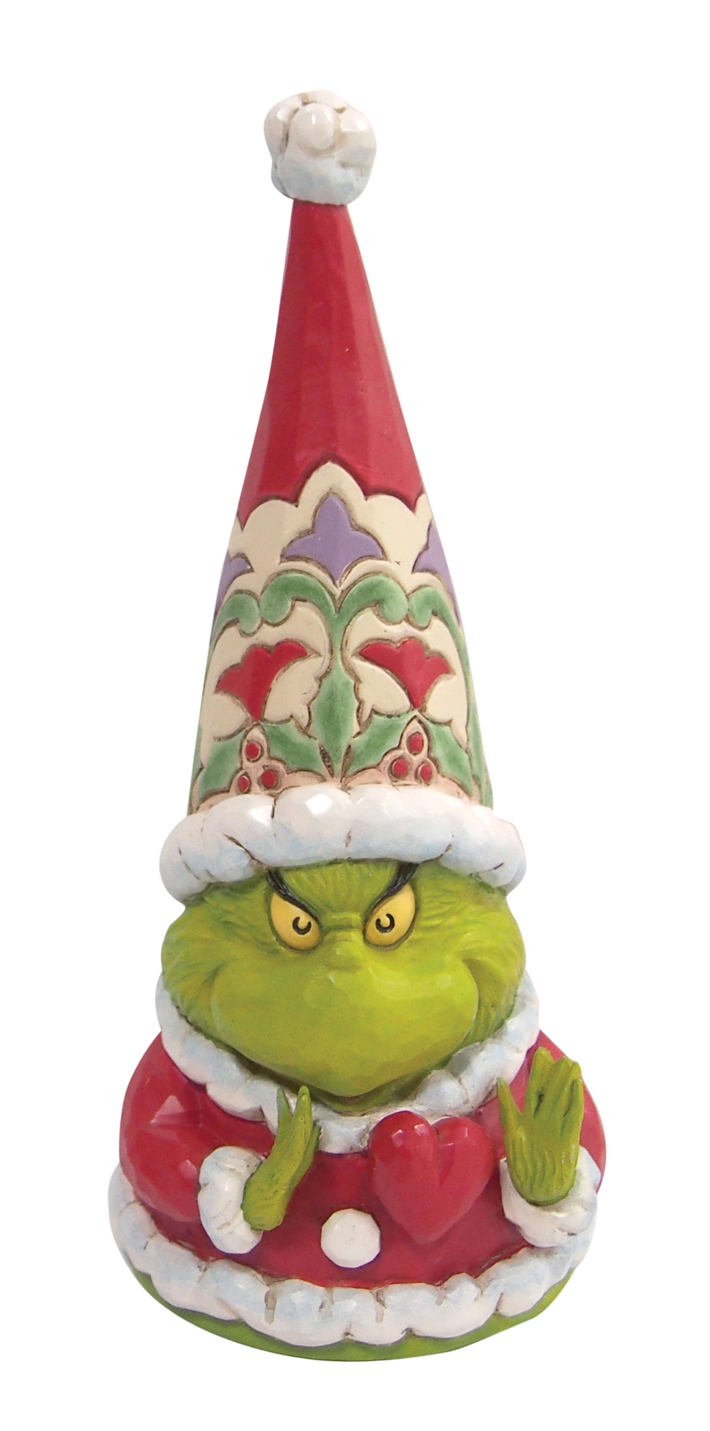 Grinch Gnome with Large Heart