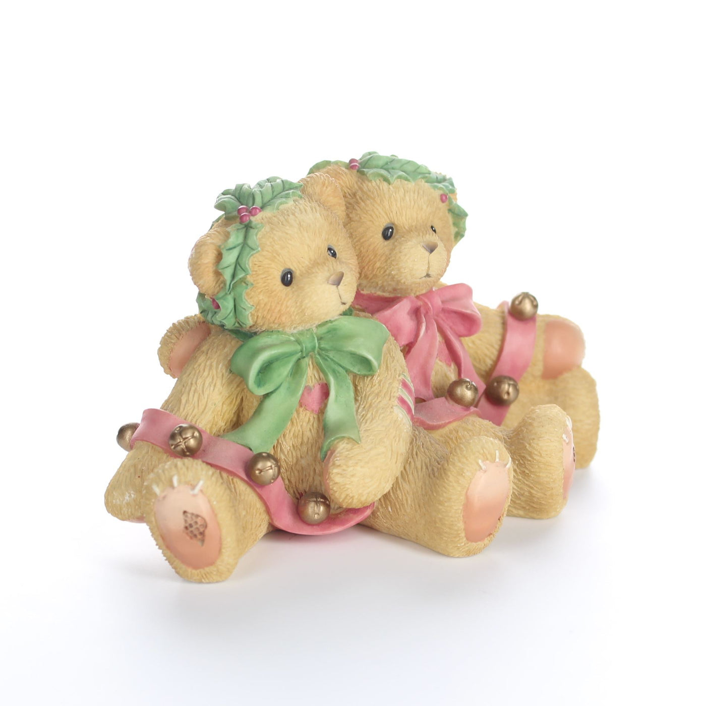 Cherished Teddies Vintage Christmas Figurine Ring In The Holidays With Me 1998