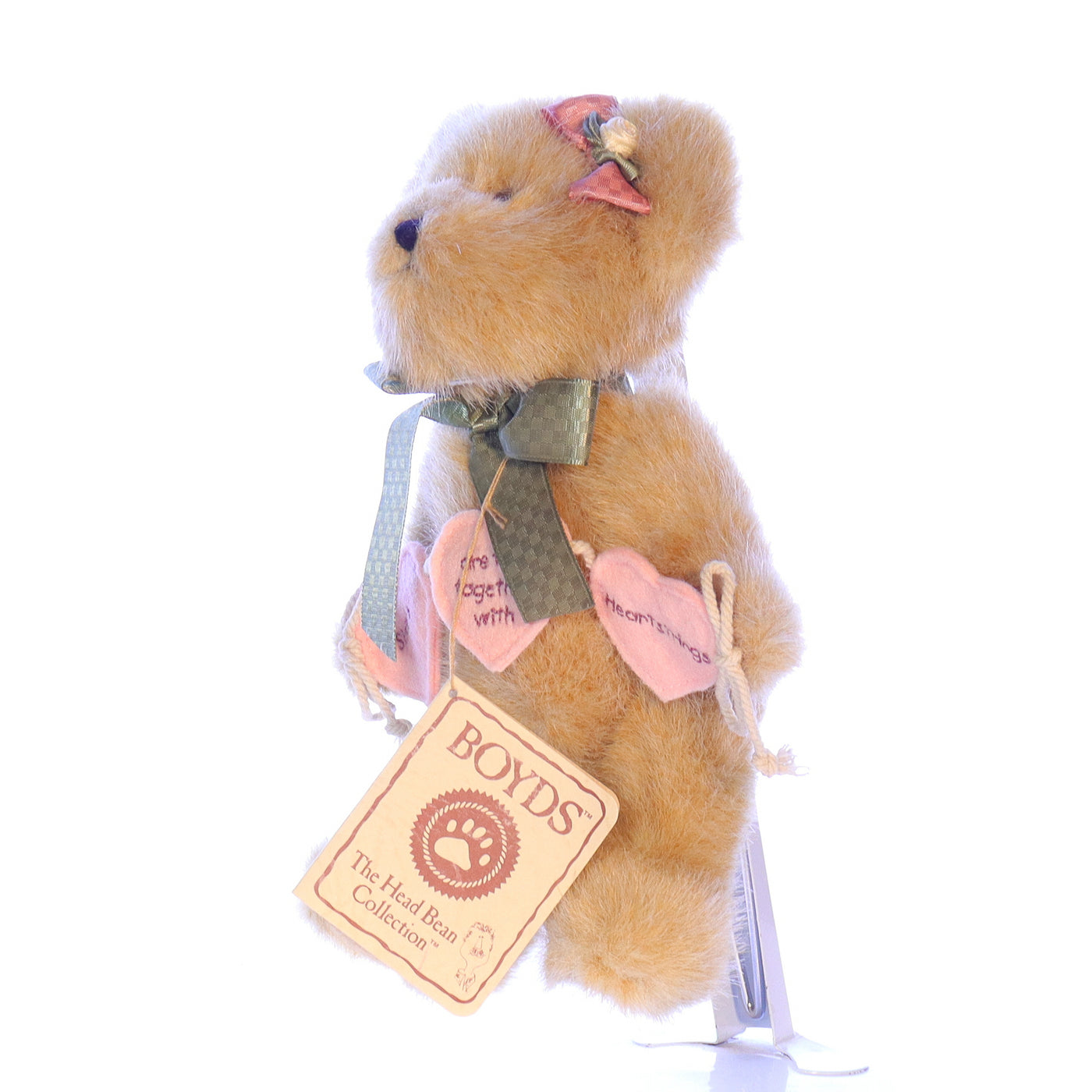 Boyds_Bears_and_Friends_903044_Sissy_Bearhugs_Valentines_Day_Stuffed_Animal_1988 Front Left View