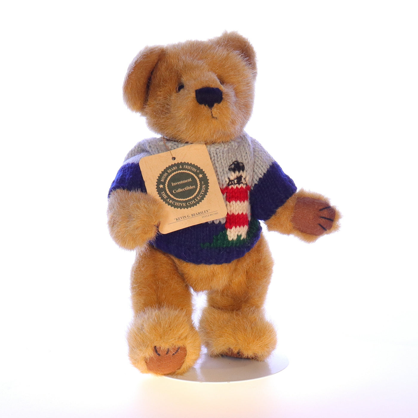 Boyds_Bears_and_Friends_917362_Kevin_G_Bearsley_The_Archive_Collection_Stuffed_Animal_1990 Front View