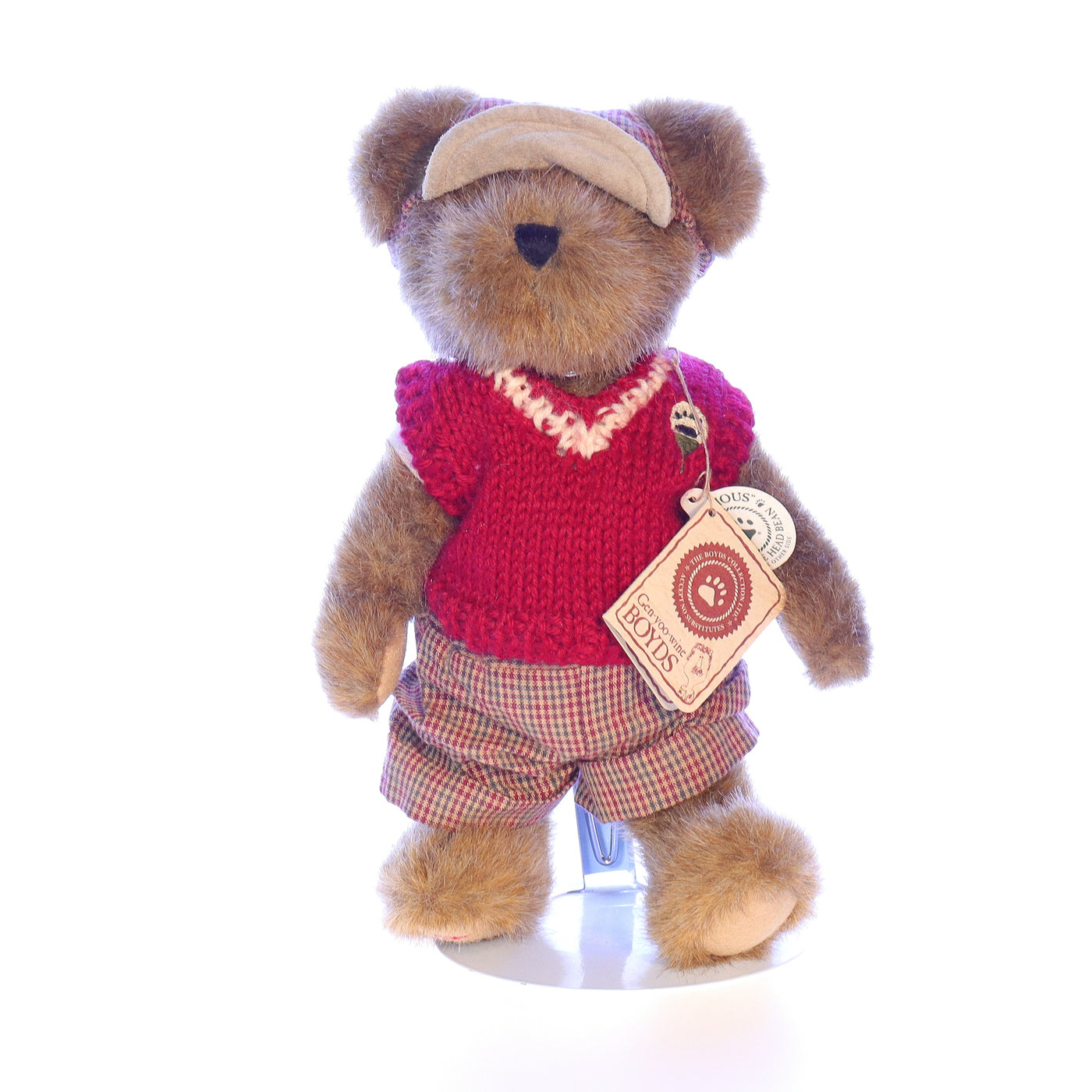 Boyds_Bears_and_Friends_918339_Putter_T_Parfore_TJs_Best_Dressed_Stuffed_Animal_1988 Front View