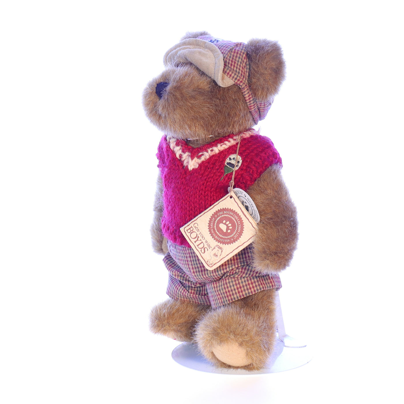 Boyds_Bears_and_Friends_918339_Putter_T_Parfore_TJs_Best_Dressed_Stuffed_Animal_1988 Front Left View