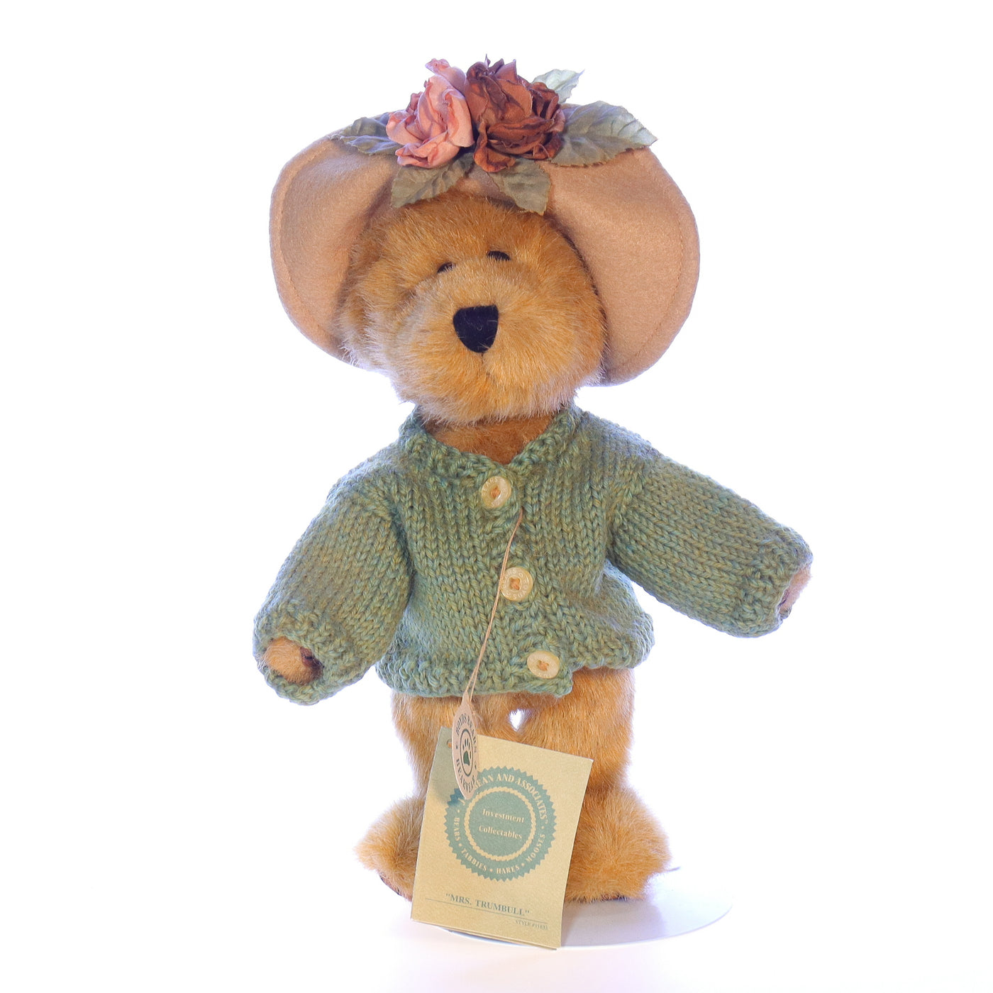 Boyds_Bears_and_Friends_91833_Mrs_Trumbull_Fashion_Stuffed_Animal_1985 Front View