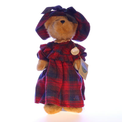 Boyds_Bears_and_Friends_Eldora_Plaid_Hat_Stuffed_Animal_1985 Front View