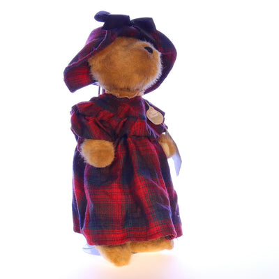 Boyds_Bears_and_Friends_Eldora_Plaid_Hat_Stuffed_Animal_1985 Front Right View