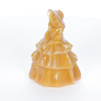 Boyds Crystal Art Glass Vintage Louise the Doll 4.25 Inch Figurine Louise Doll Persimmon 5-7-80 SKU 001