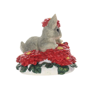 Charming Tails 87426 Binkey in a Bed of Flowers Christmas Figurine Box Right View