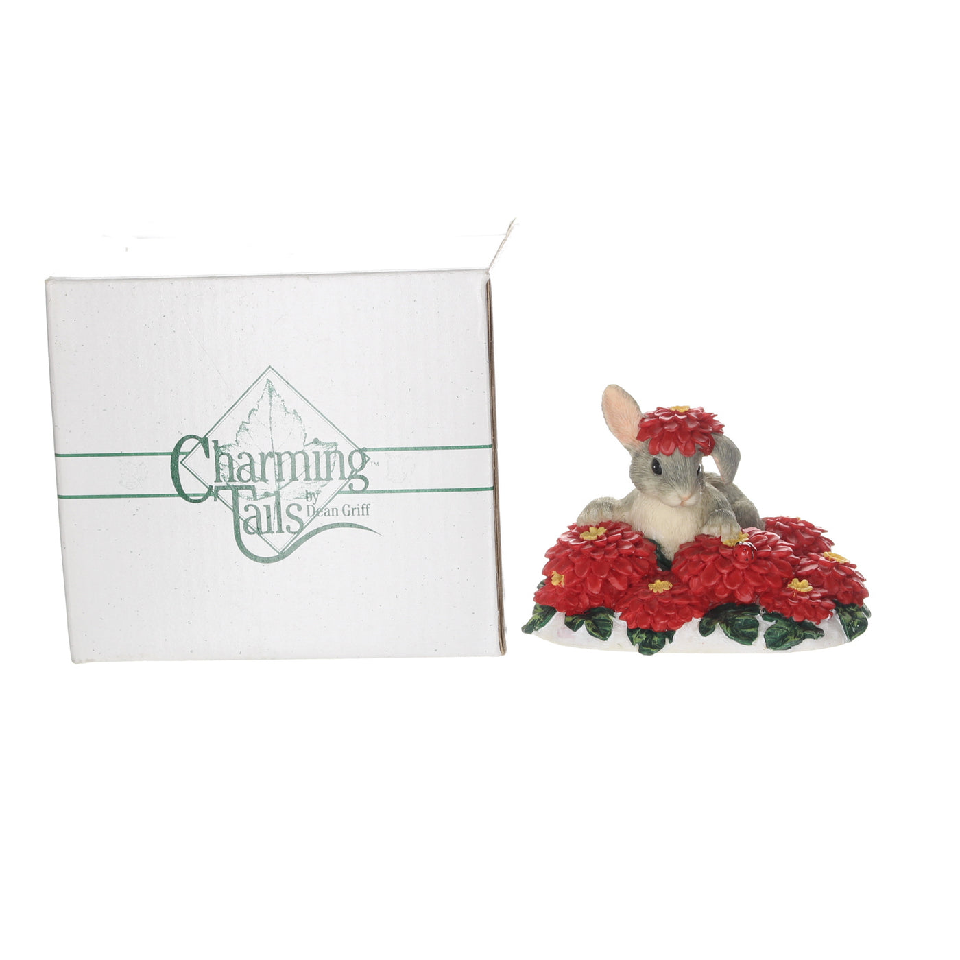 Charming Tails Fitz & Floyd Resin Figurine in Box Christmas 87426 3"