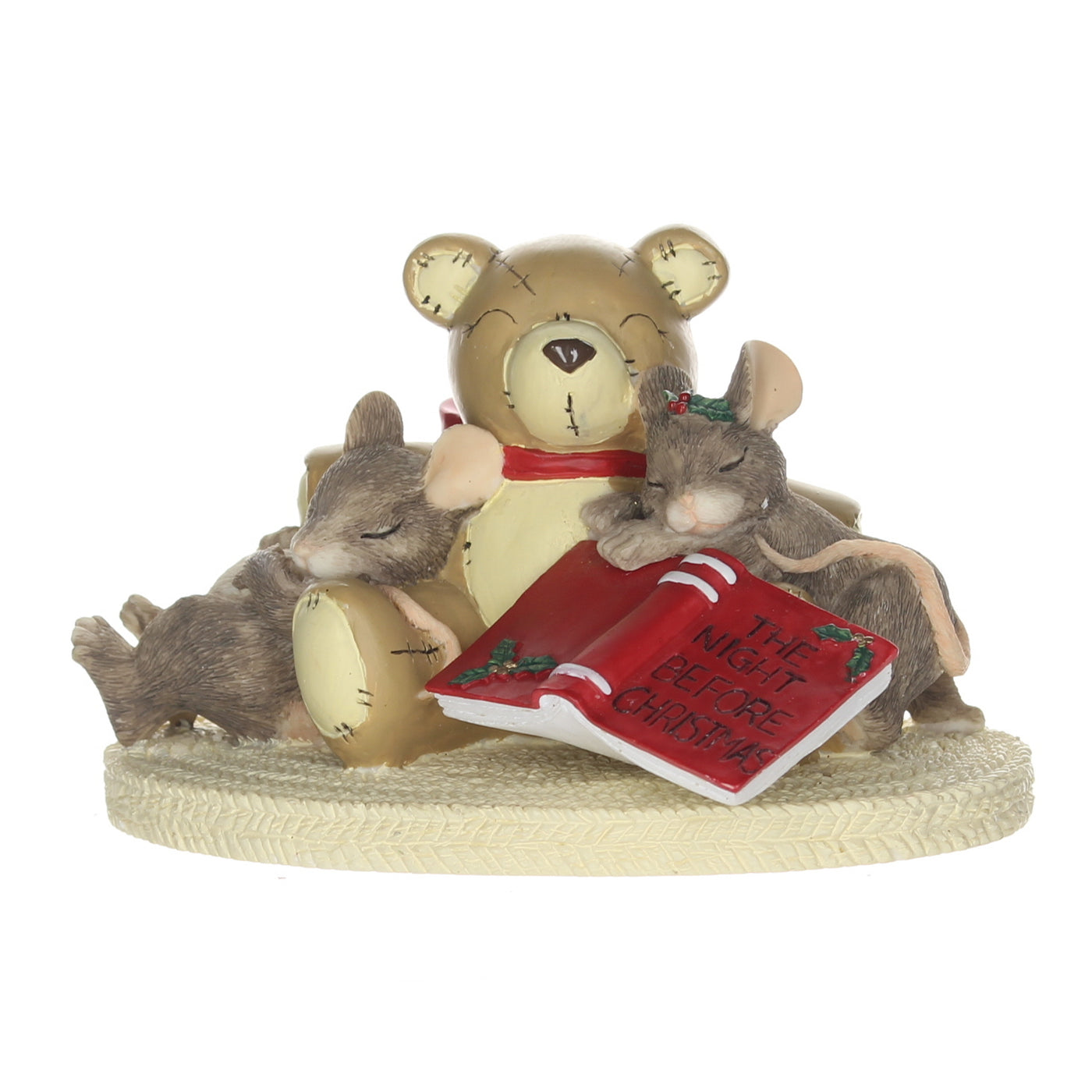 Charming Tails 87704 Not A Creature Was Stirring Christmas Figurine Box Front View
