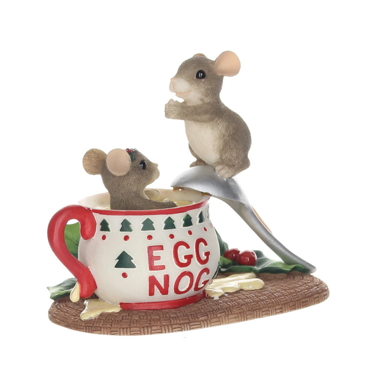 Mouse Elf Bending Backwards Mouse Tumbler Figurine by Fitz & Floyd