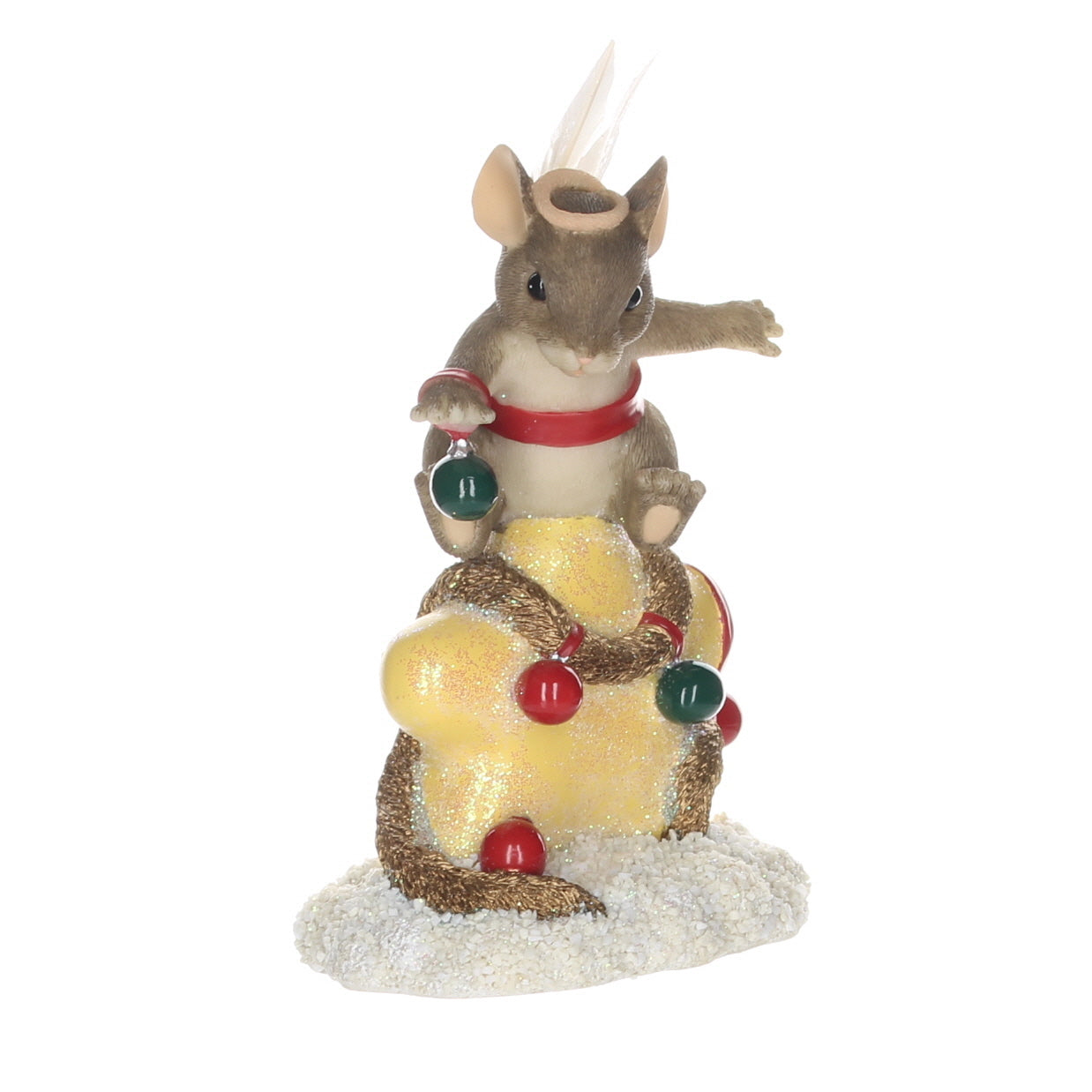 Charming Tails 98279 The Christmas Star Christmas Figurine Box Front Right View