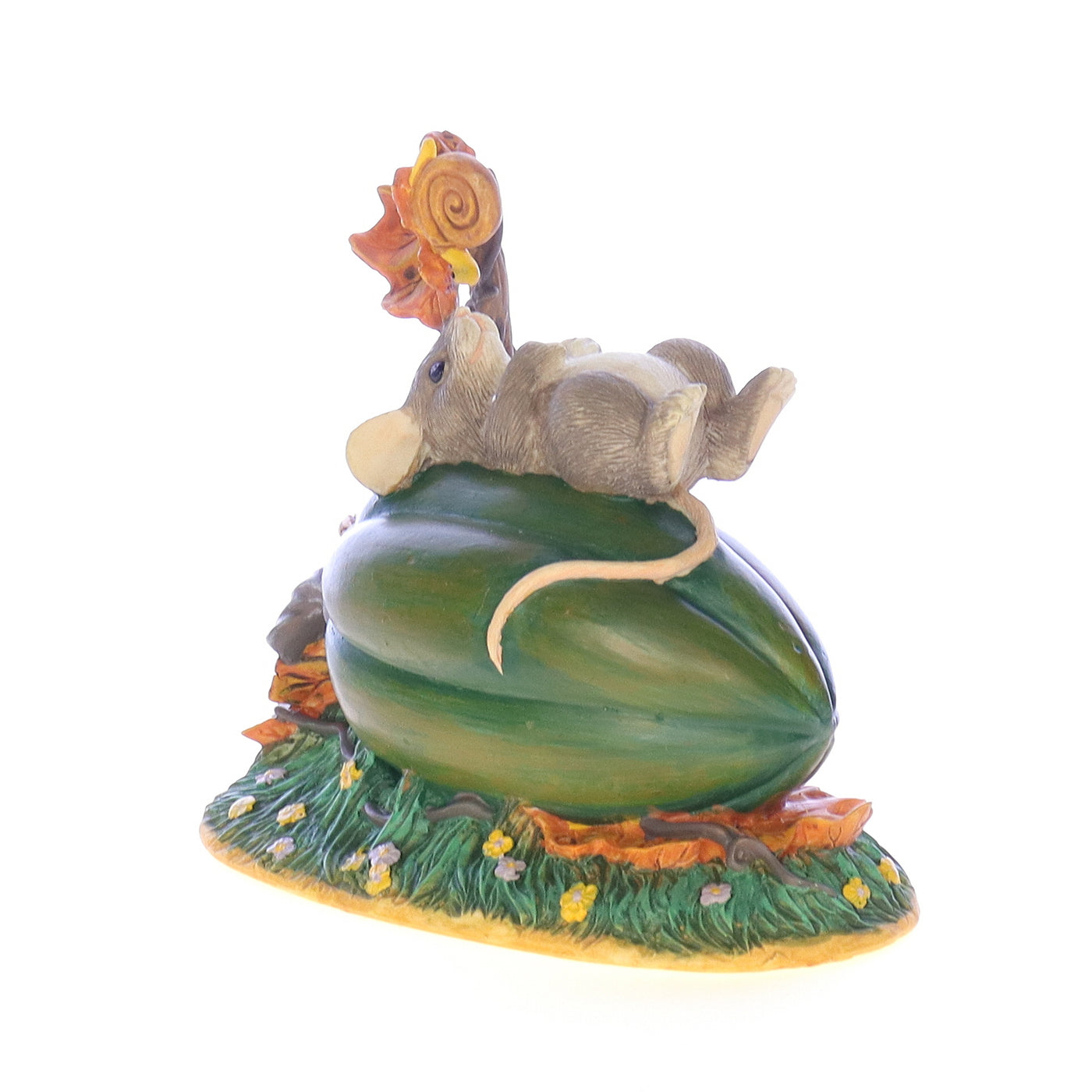 Charming_Tails_silvestri_004_Mouse_on_Gourd_Fall_Figurine_Box Back Right View