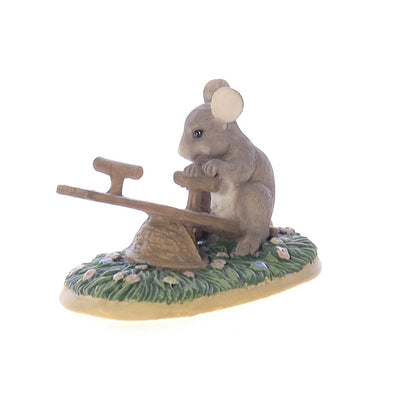 Charming_Tails_silvestri_14_Lonely_See_Saw_Mouse_Figurine Back Left View