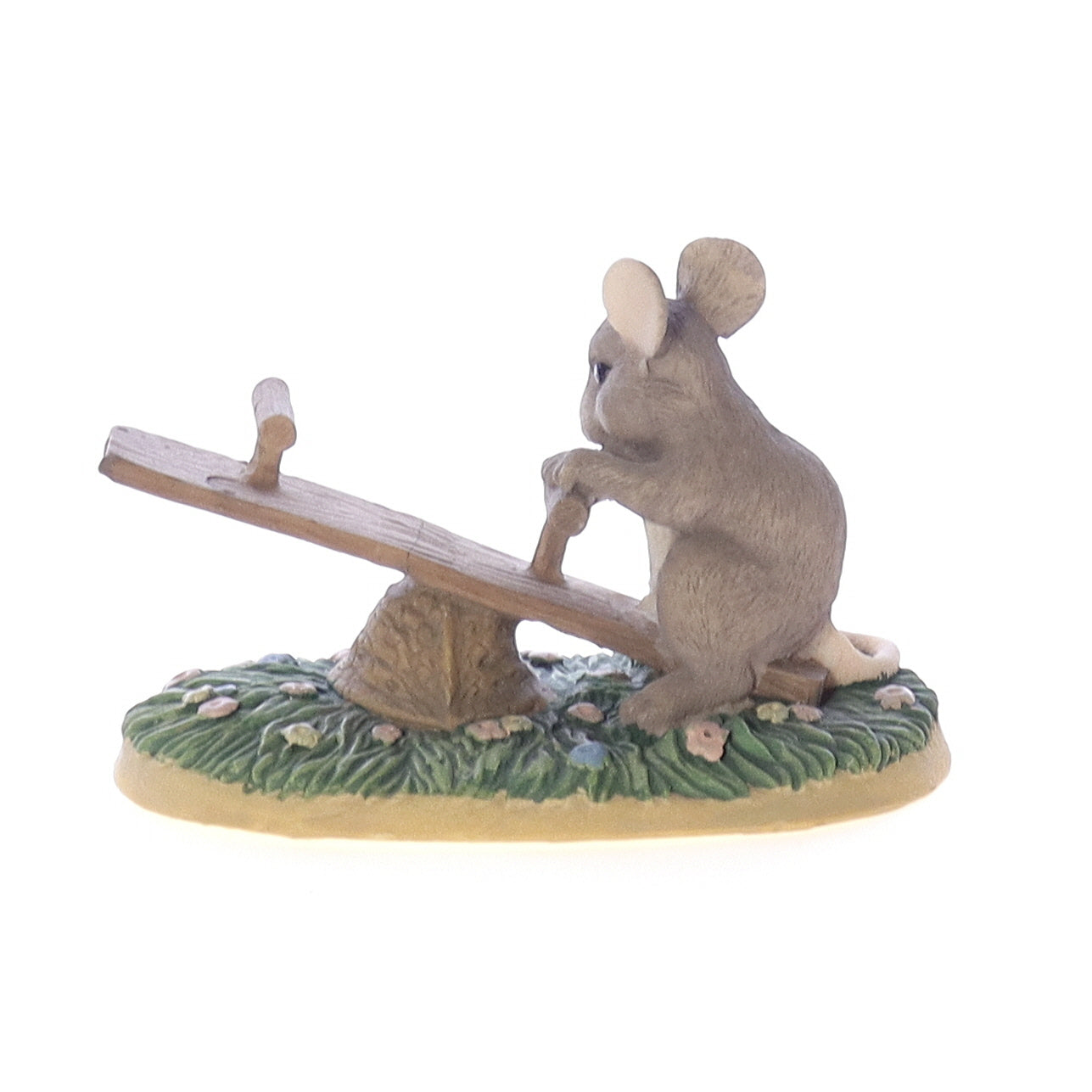 Charming_Tails_silvestri_14_Lonely_See_Saw_Mouse_Figurine Back View