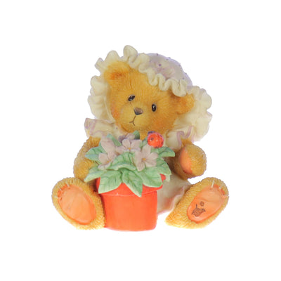 Cherished Teddies by Priscilla Hillman Resin Figurine Violet Blessings Bloom When You Are Near_