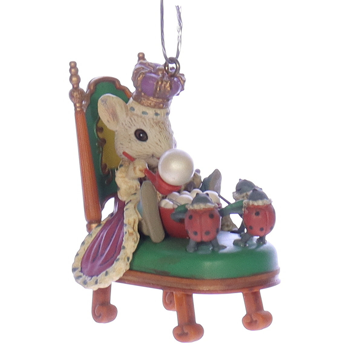 Enesco_Treasury_of_Christmas_Ornaments_575682_Old_King_Cole_Christmas_Ornament_1991 Front Left View