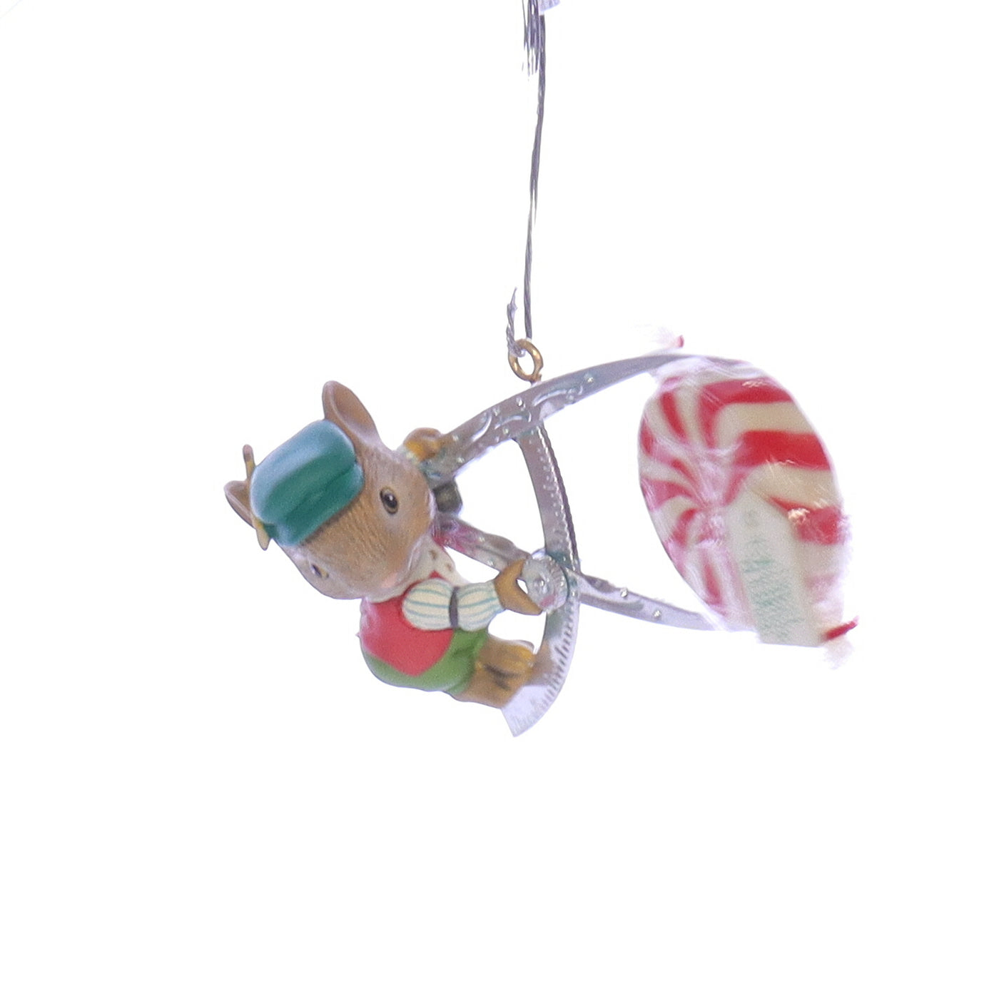 Enesco_Treasury_of_Christmas_Ornaments_583677_Merry_Millimeter_Mouse_Ornament_1993 Front Left View