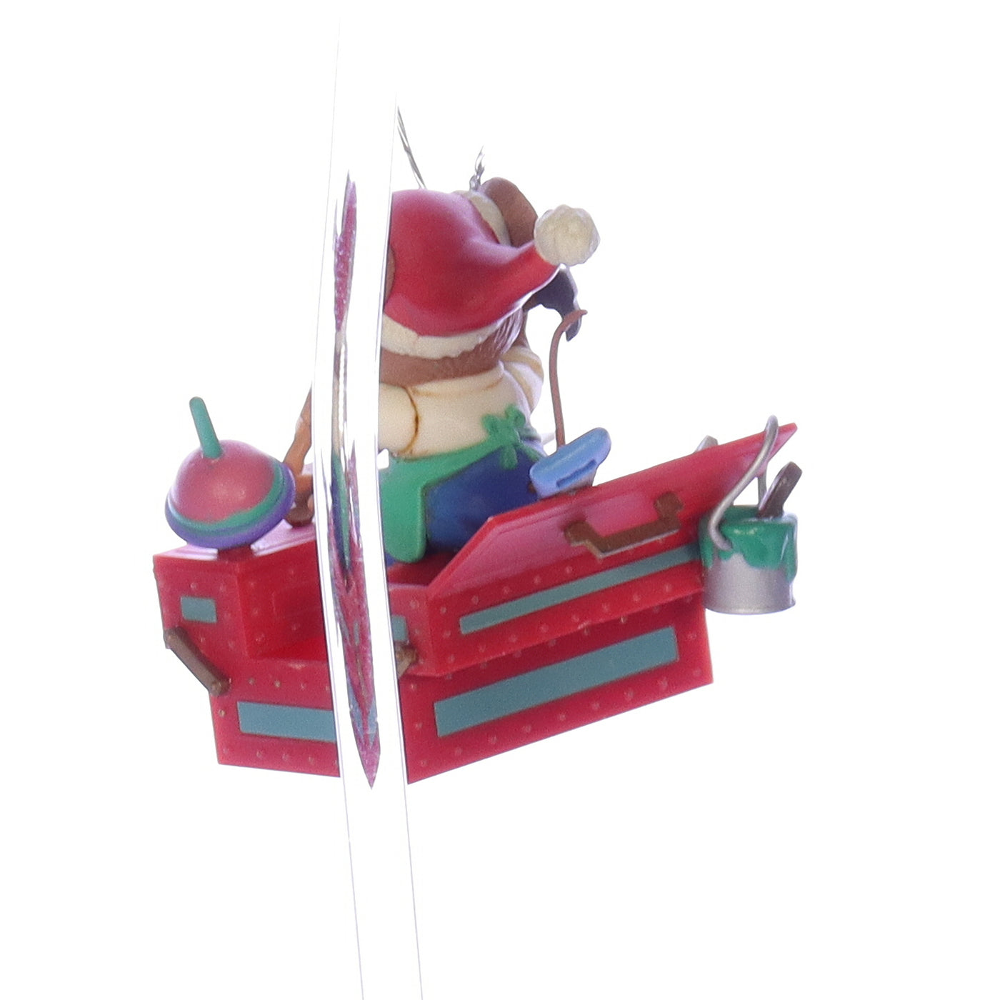 Enesco_Treasury_of_Christmas_Ornaments_584886_Merry_Christmas_Tool_You_Dad_Mouse_Ornament_1994 Back Left View