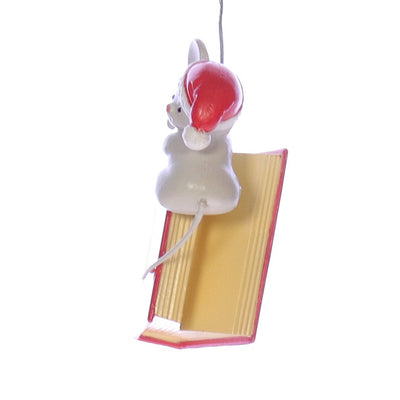 Enesco_Treasury_of_Christmas_Ornaments_specialteacher_To_A_Special_Teacher_Mouse_Ornament_1983 Left Side View