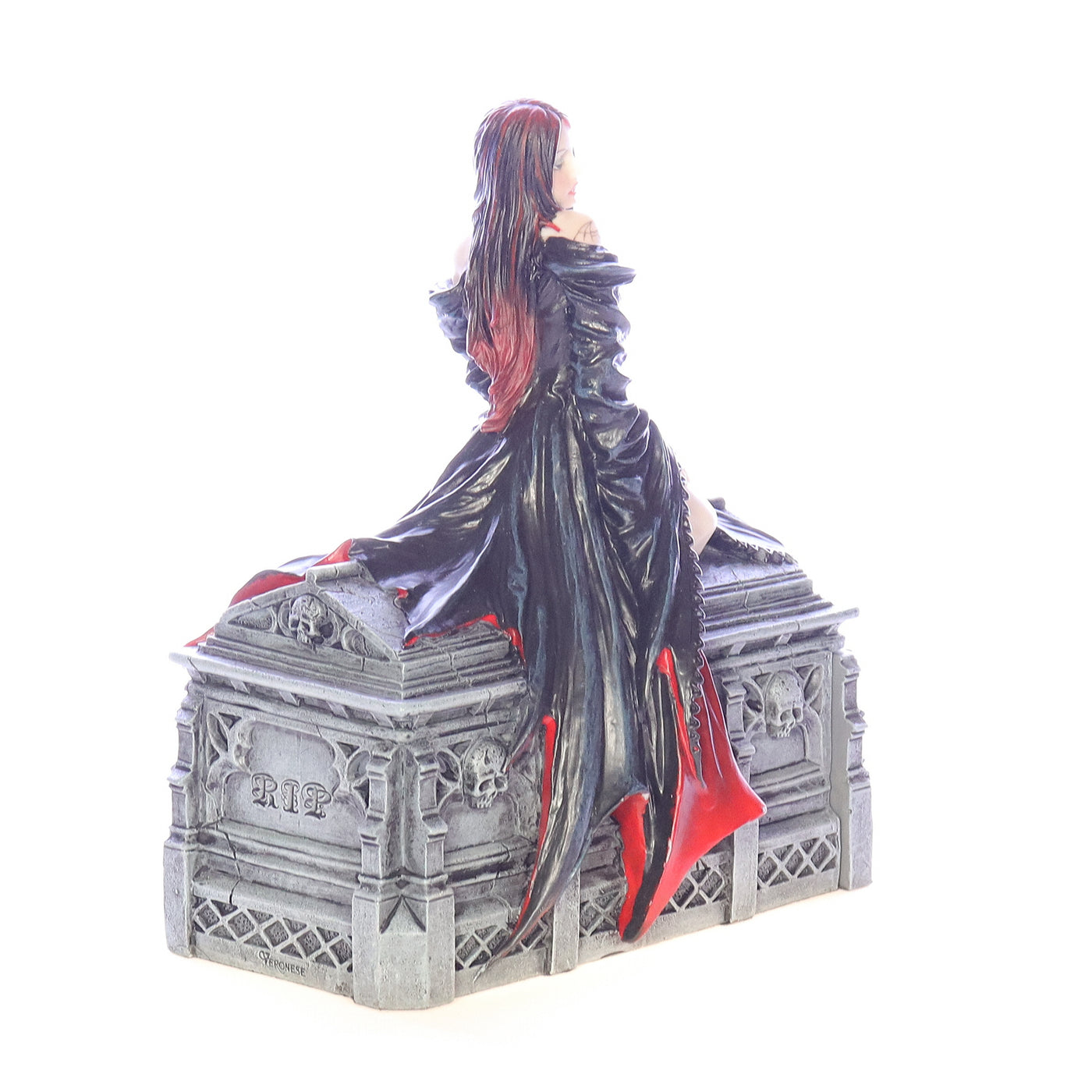 Fantasy_Art_Collection_SS-US-WU75259VA_Await_the_Night_Halloween_Figurine_2011 Front Right View