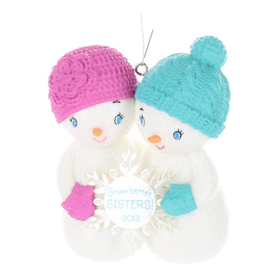 Hallmark-Resin-Figurine-2013-Snow-Better-Sisters-QXG1945