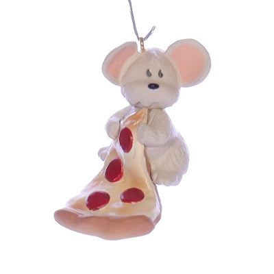 Hallmark Vintage Resin Christmas Ornament QX497-3 Pepperoni Mouse 1990 1.75"