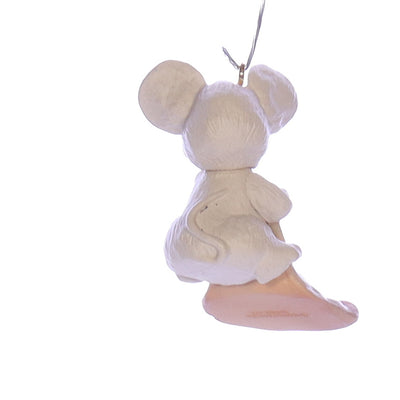 Hallmark Vintage Resin Christmas Ornament QX497-3 Pepperoni Mouse 1990 1.75"