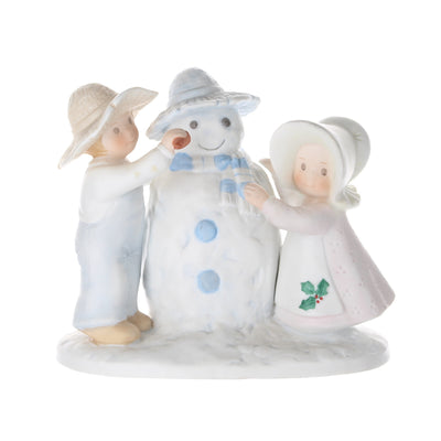 Homco-Circle-of-Friends-Porcelain-Figurine-Snow-Play