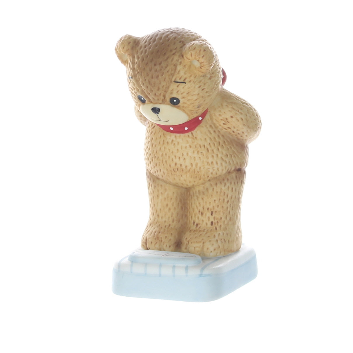 Lucy-and-Me-Porcelain-Figurine-Bear-on-Scale