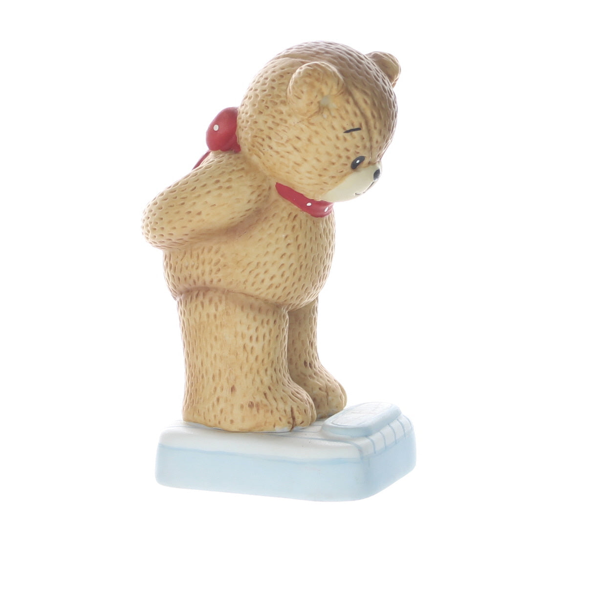 Lucy-and-Me-Porcelain-Figurine-Bear-on-Scale