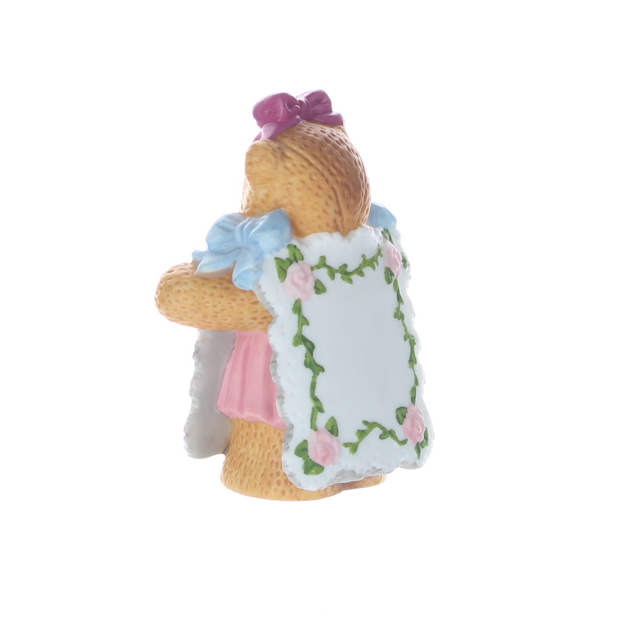 Lucy-and-Me-Porcelain-Figurine-Valentine-Heart-Sandwich-Board-Bear