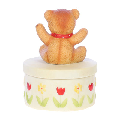 Lucy_and_Me_Bear_with_Red_Bow_Trinket_Box_Spring_Figurine_1980