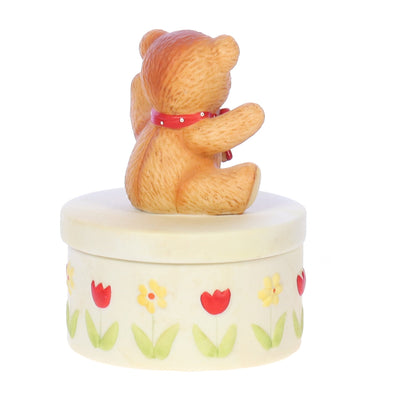 Lucy_and_Me_Bear_with_Red_Bow_Trinket_Box_Spring_Figurine_1980