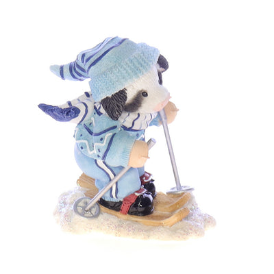 Marys_Moo_Moos_101072_Barn_To_Ski_Christmas_Figurine_2000 Front Right View