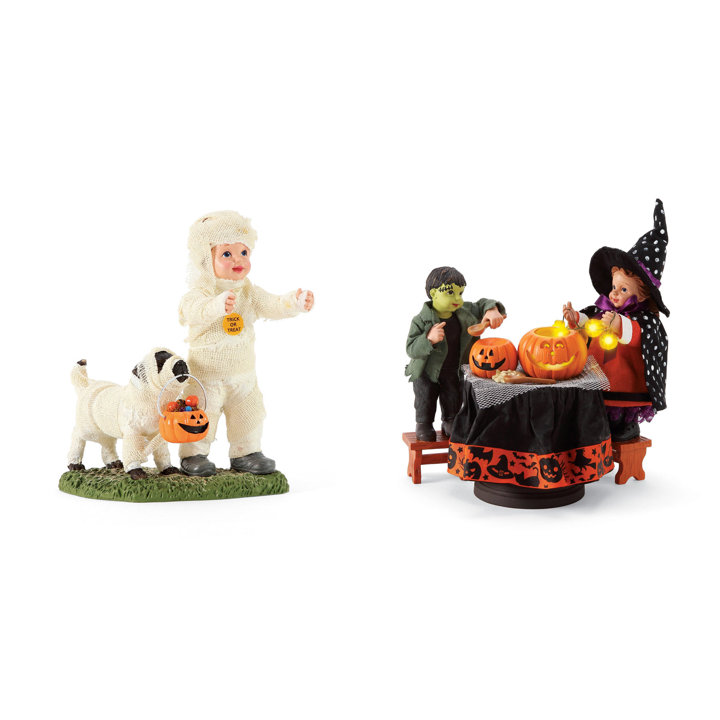 Possible Dreams Halloween Carving Pumpkins & Mummy and Dog (Year: 2020)