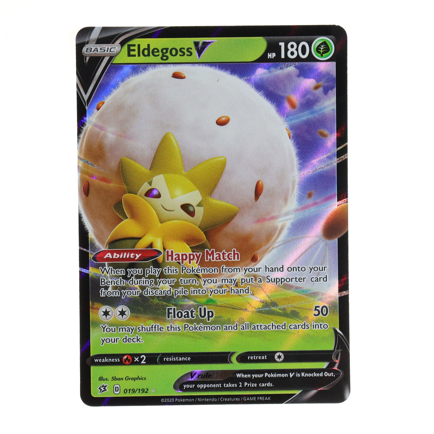 Pokemon TCG Eldegoss V Ultra Rare Rebel Clash #19