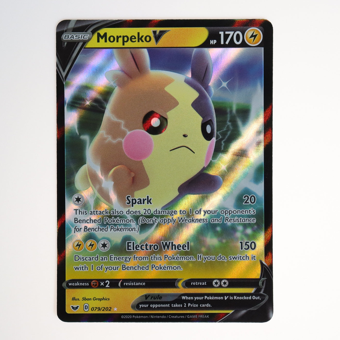 morpeko v pokemon card value - 095/172 Ultra Rare Colorless Electro Wheel (150) Discard an Energy from this Pokmon Pokmon Morpeko V 037/072 Shining