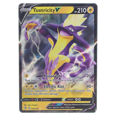 Pokemon TCG Toxtricity V Ultra Rare Rebel Clash #70