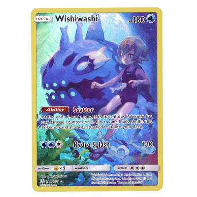 Pokemon TCG Wishiwashi Full Art Secret Rare Cosmic Eclipse #240