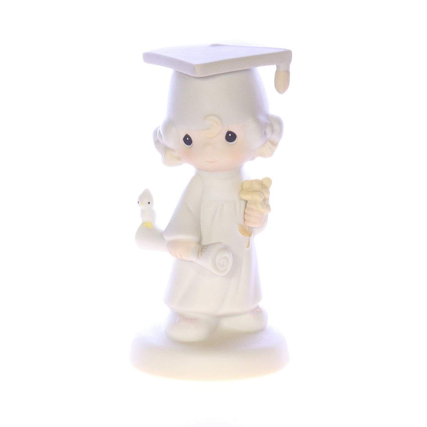 Precious_Moments_E-4721_The_Lord_Bless_You_And_Keep_You_Graduation_Figurine_1980_Box Front View